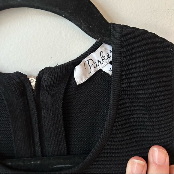 Parker Boomerang Knit Dress Black - Picture 8 of 11